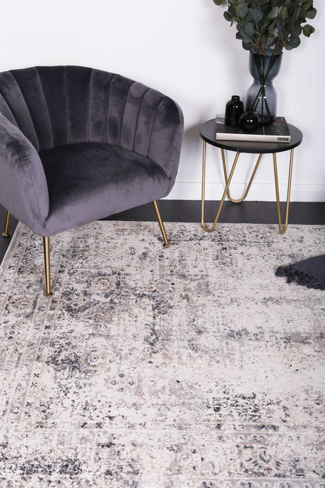 Appearance Visage Beige Grey Rug