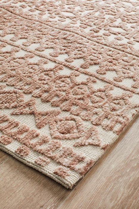 Denim Beta Peach Ivory Rug