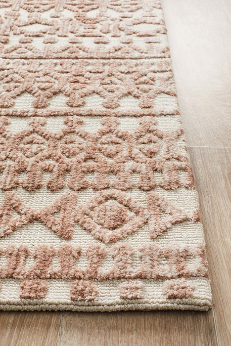 Denim Beta Peach Ivory Rug