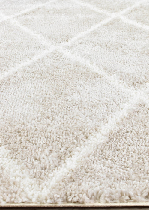 Palmyra Span Shaggy Cream Beige Rug