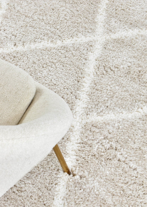 Palmyra Span Shaggy Cream Beige Rug