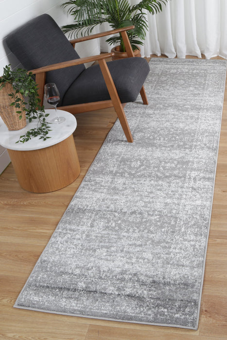 Colony Grey Border Runner Rug