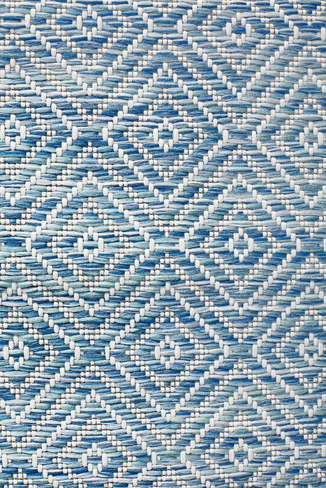 Courtyard Deck  blue Runner Rug