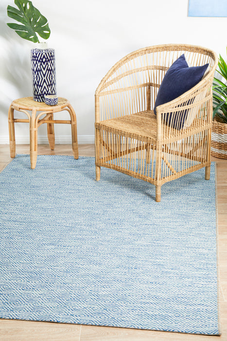 Courtyard Deck  blue Rug