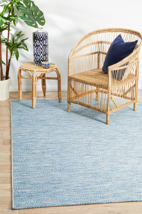 Courtyard Deck  blue Rug