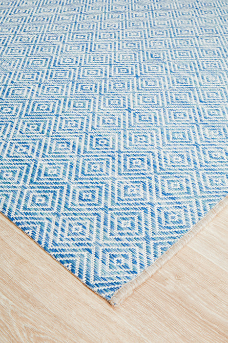 Courtyard Deck  blue Rug