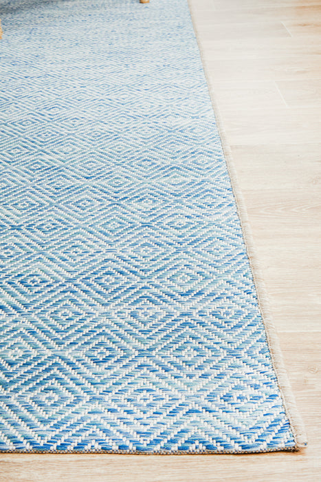 Courtyard Deck  blue Rug