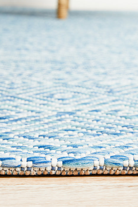 Courtyard Deck  blue Rug