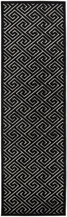 Edfu Truth Black & Gold Runner Rug